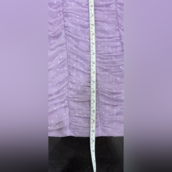 Allison & Kelly Light Purple & White Polka Dot Semi-Formal Dress Size XL - Picture 7 of 8